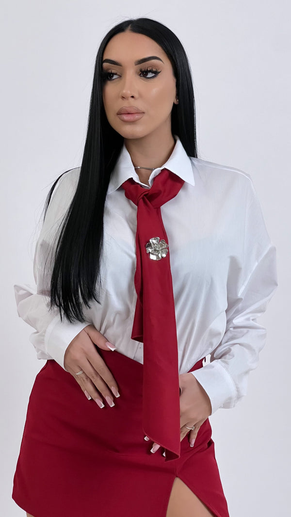 Camicia Noela Bordeaux