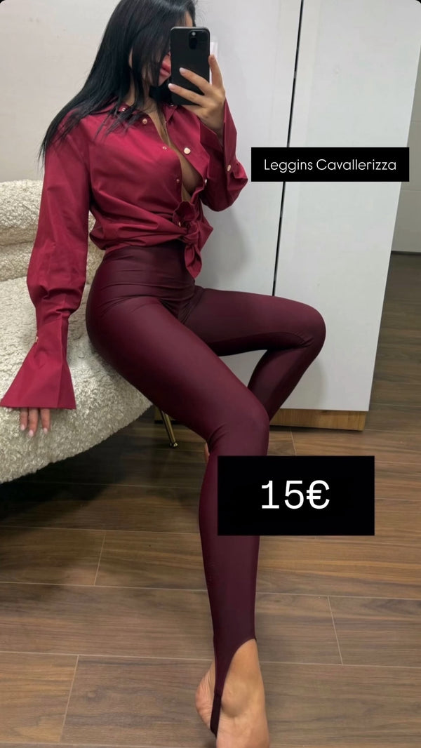 Leggins Cavallerizza Bordeaux